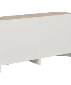 vidaXL Sideboard White 134x30x68 cm Solid Wood