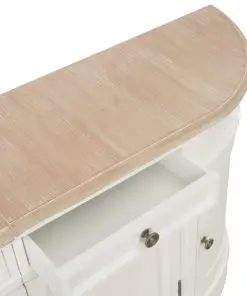 vidaXL Sideboard White 134x30x68 cm Solid Wood