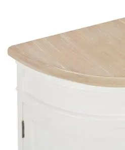 vidaXL Sideboard White 134x30x68 cm Solid Wood