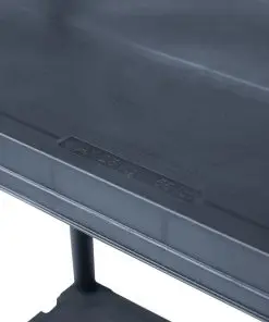 vidaXL Storage Shelf Rack Black 100 kg 60x30x138 cm Plastic