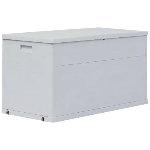 vidaXL Garden Storage Box 420 L Light Grey