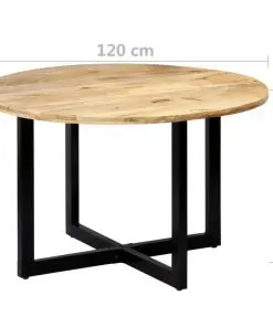 vidaXL Dining Table 120×73 cm Solid Mango Wood
