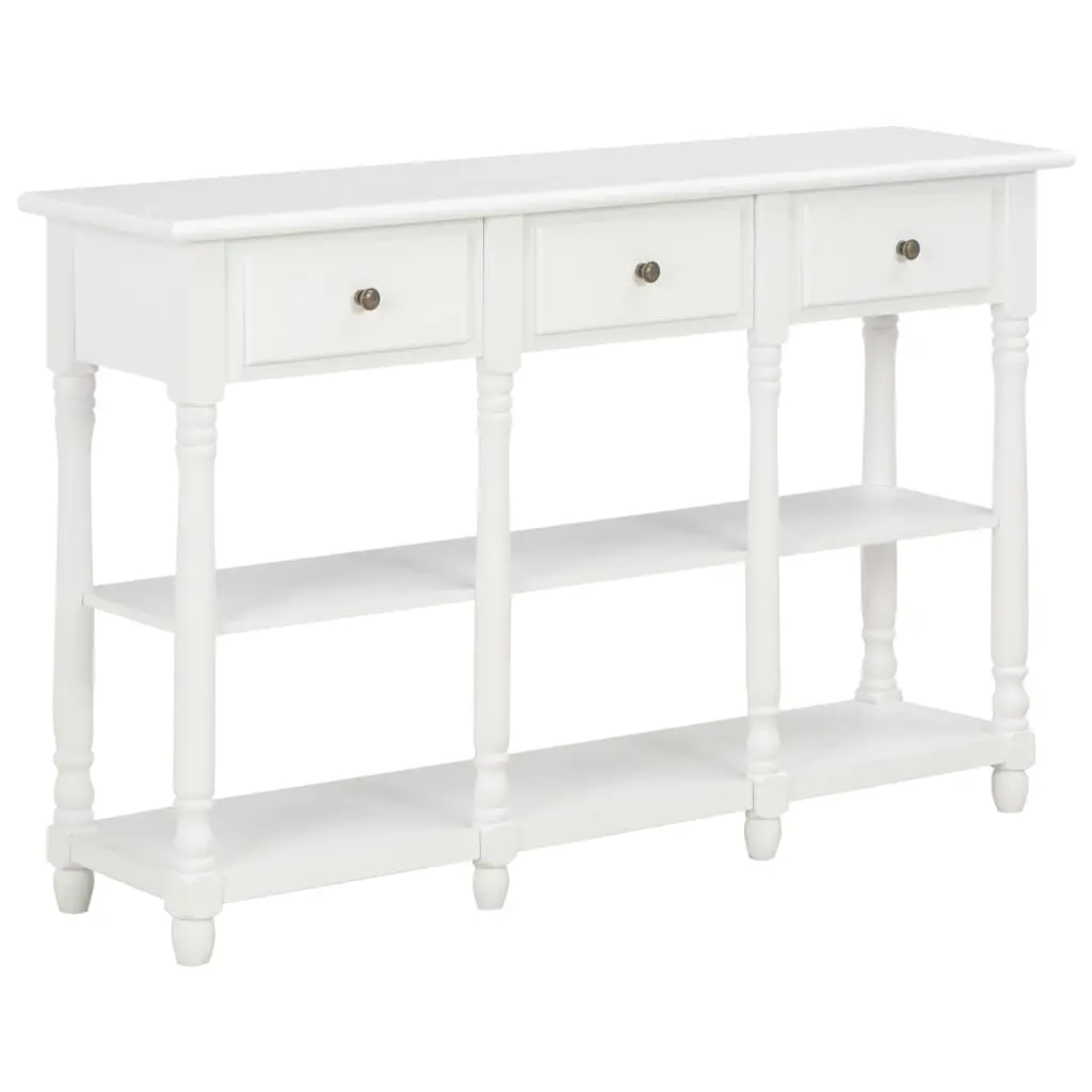 vidaXL Console Table White 120x30x76 cm MDF