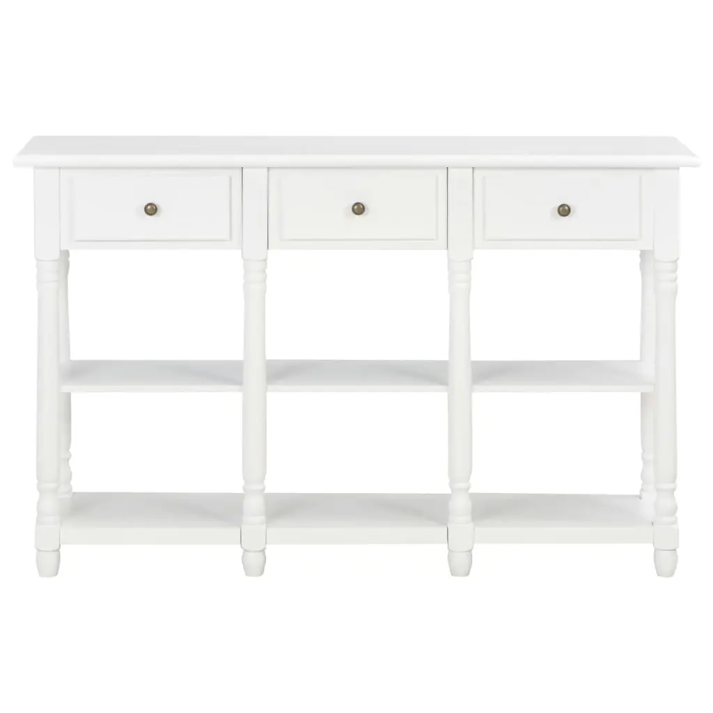 vidaXL Console Table White 120x30x76 cm MDF
