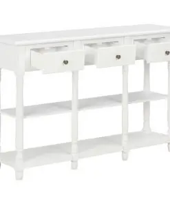 vidaXL Console Table White 120x30x76 cm MDF