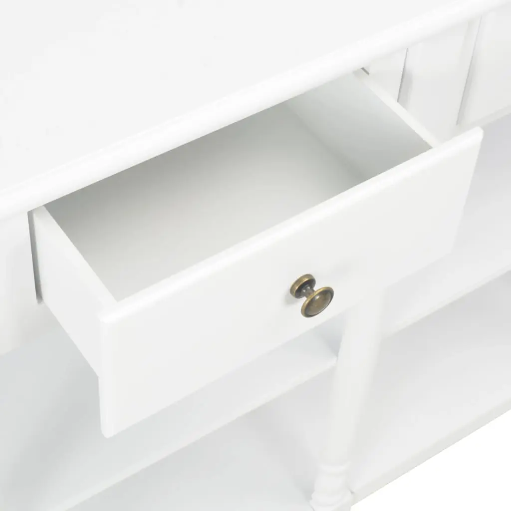 vidaXL Console Table White 120x30x76 cm MDF