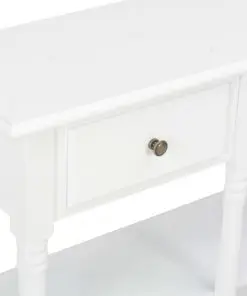 vidaXL Console Table White 120x30x76 cm MDF
