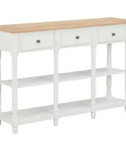 vidaXL Console Table White 120x30x76 cm MDF