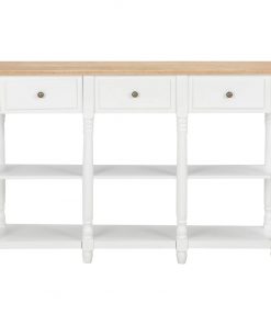 vidaXL Console Table White 120x30x76 cm MDF
