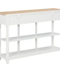vidaXL Console Table White 120x30x76 cm MDF