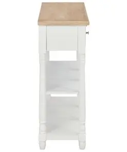 vidaXL Console Table White 120x30x76 cm MDF