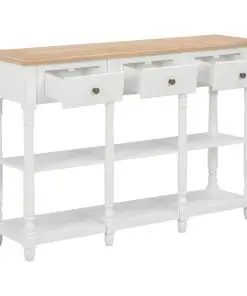 vidaXL Console Table White 120x30x76 cm MDF