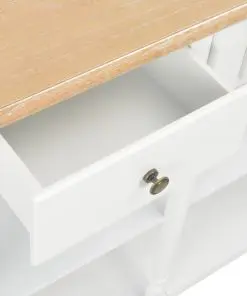 vidaXL Console Table White 120x30x76 cm MDF