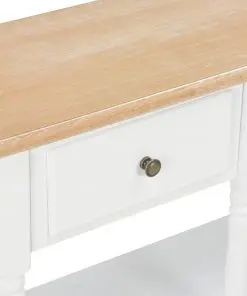 vidaXL Console Table White 120x30x76 cm MDF