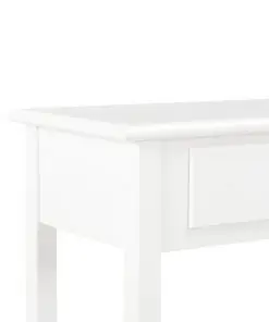 vidaXL Sideboard White 110x35x80 cm MDF