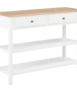 vidaXL Sideboard White 110x35x80 cm MDF