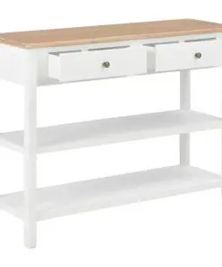 vidaXL Sideboard White 110x35x80 cm MDF