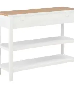 vidaXL Sideboard White 110x35x80 cm MDF