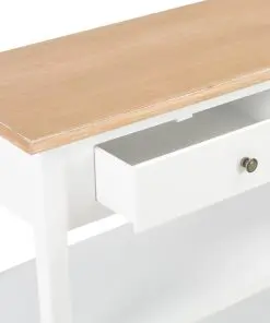 vidaXL Sideboard White 110x35x80 cm MDF