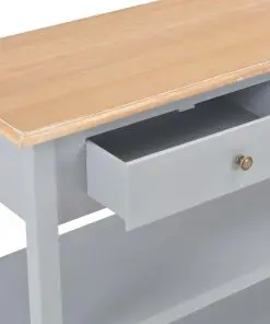 vidaXL Sideboard Grey 110x35x80 cm MDF