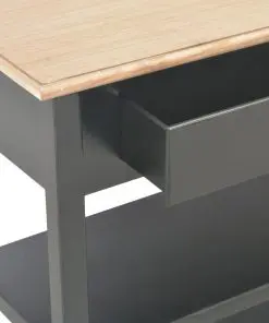 vidaXL Sideboard Black 110x35x80 cm MDF