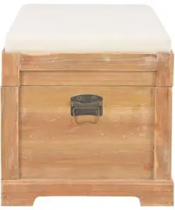 vidaXL Storage Chest with Cushion 80x40x40 cm MDF