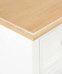 vidaXL Bedside Cabinet 2 pcs White 35x30x49 cm MDF