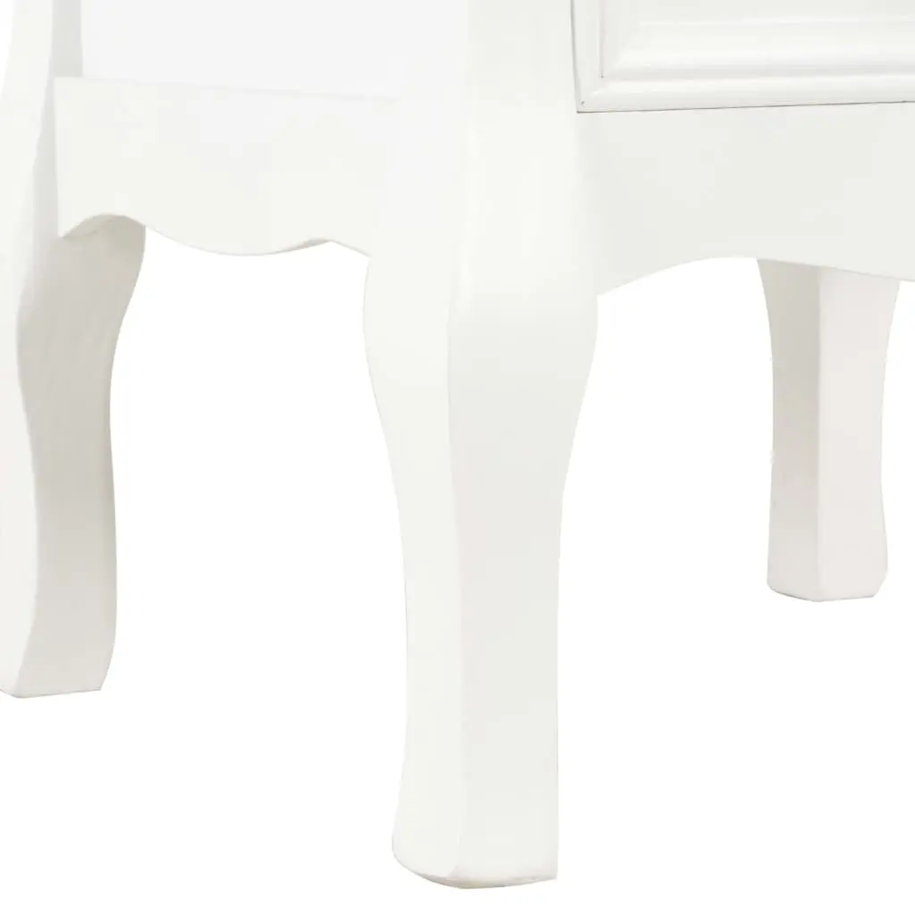 vidaXL Bedside Cabinet 2 pcs White 35x30x49 cm MDF