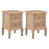 vidaXL Bedside Cabinets 2 pcs 35x30x49 cm MDF