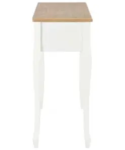 vidaXL Dressing Console Table with 3 Drawers White