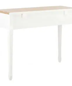 vidaXL Dressing Console Table with 3 Drawers White