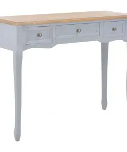 vidaXL Dressing Console Table with 3 Drawers Grey