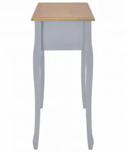 vidaXL Dressing Console Table with 3 Drawers Grey