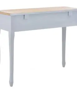 vidaXL Dressing Console Table with 3 Drawers Grey