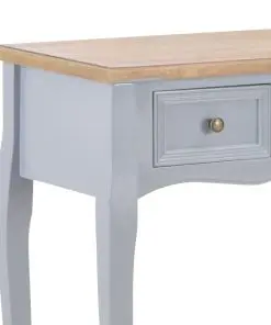 vidaXL Dressing Console Table with 3 Drawers Grey