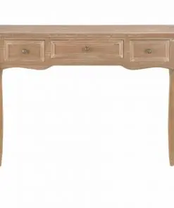 vidaXL Dressing Console Table with 3 Drawers Brown