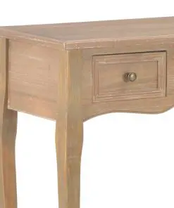 vidaXL Dressing Console Table with 3 Drawers Brown