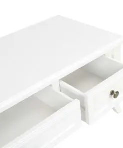 vidaXL TV Cabinet White 100x35x35 cm Wood