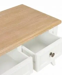 vidaXL TV Cabinet White 100x35x35 cm Wood