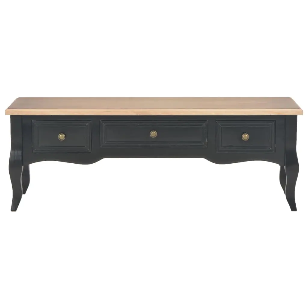 vidaXL TV Cabinet Black 100x35x35 cm Wood