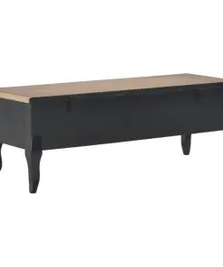 vidaXL TV Cabinet Black 100x35x35 cm Wood