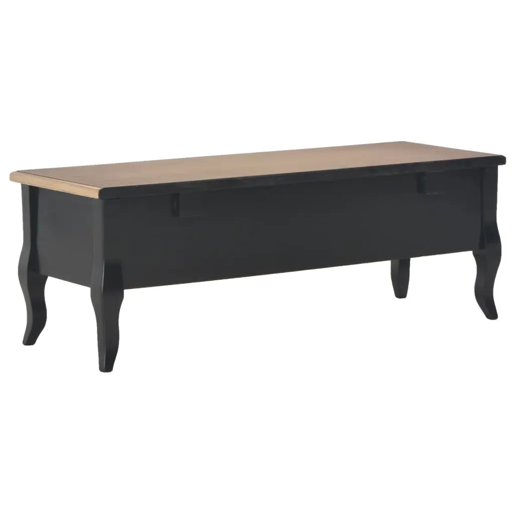vidaXL TV Cabinet Black 100x35x35 cm Wood