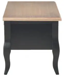 vidaXL TV Cabinet Black 100x35x35 cm Wood