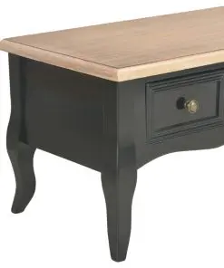 vidaXL TV Cabinet Black 100x35x35 cm Wood