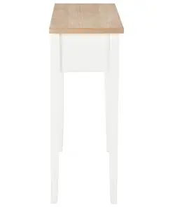 vidaXL Dressing Console Table White 79x30x74 cm Wood