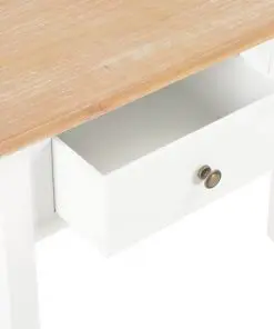 vidaXL Dressing Console Table White 79x30x74 cm Wood