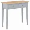 vidaXL Dressing Console Table Grey 79x30x74 cm Wood
