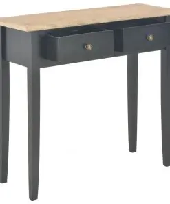 vidaXL Dressing Console Table Black 79x30x74 cm Wood