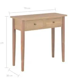 vidaXL Dressing Console Table Brown 79x30x74 cm Wood