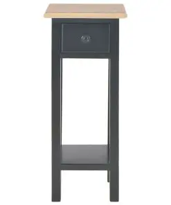 vidaXL Side Table Black 27x27x65.5 cm Wood